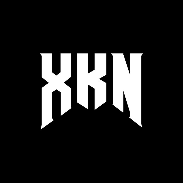 XKN letter logo design for technology company XKN logo design black and white color combination XKN logo XKN vector XKN design XKN icon XKN alphabet XKN typography logo design