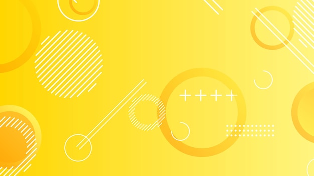 Yellow dynamic abstract composition gradient background