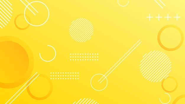 Yellow dynamic abstract composition gradient background