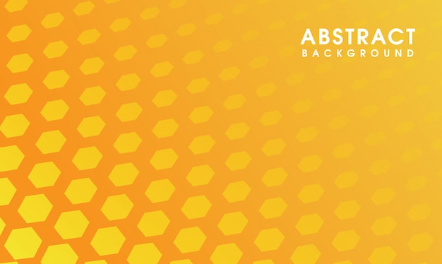 Yellow minimal hexagonal background 