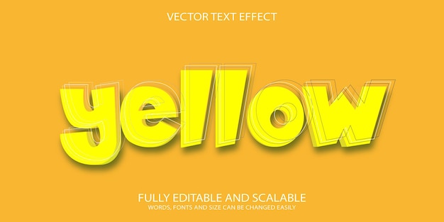 Yellow text effect