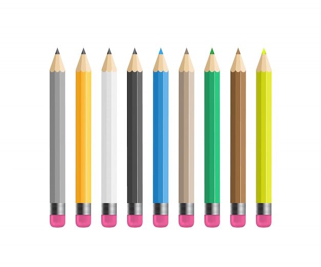 Yellow Wooden sharp pencils
