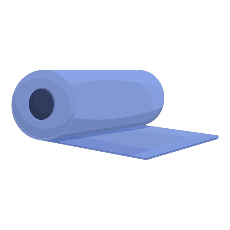 Vector yoga mat icon cartoon of yoga mat vector icon for web design isolated on white background
