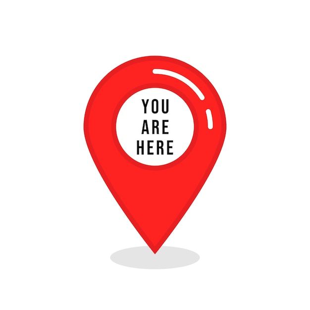 You are here icon sign vector illustration