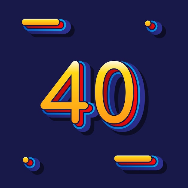 Youthful number with classic color