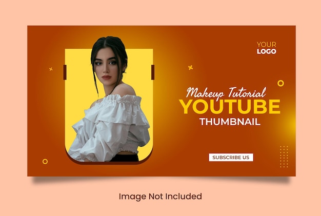 youtube thumbnail design template and web banner
