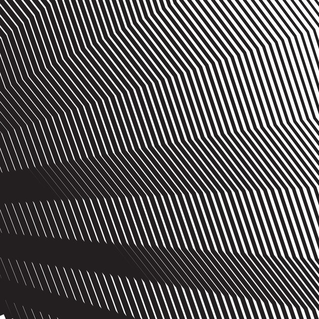 Zig zag black and white seamless pattern
