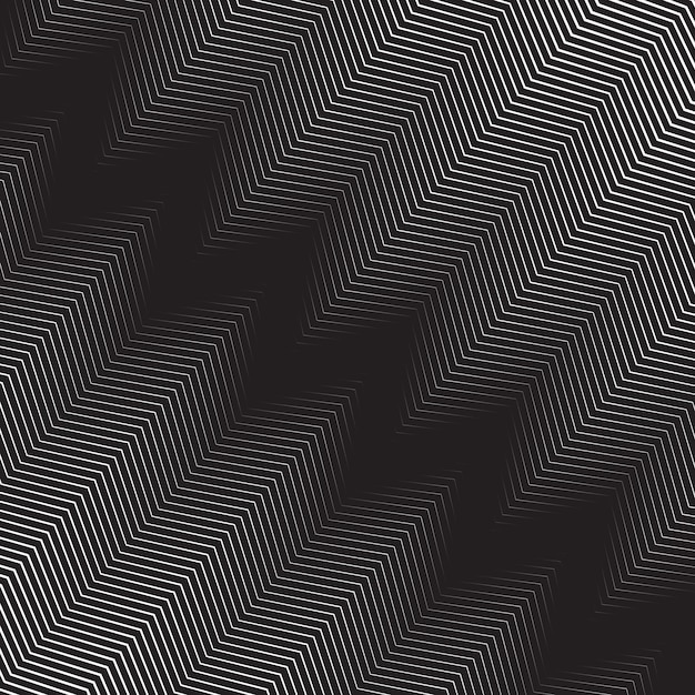 Zig zag black and white seamless pattern
