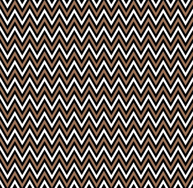 Zigzag pattern Modern stylish texture Repeating geometric tiles with volume horizontal zigzag