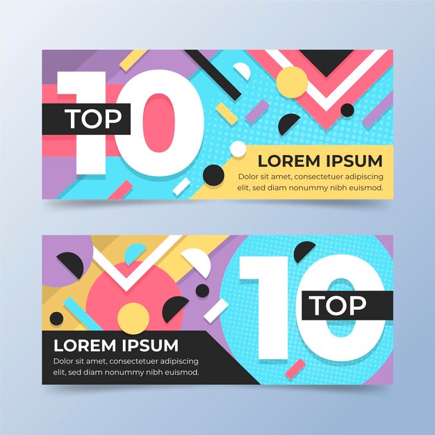 Los 10 mejores banners de calificación