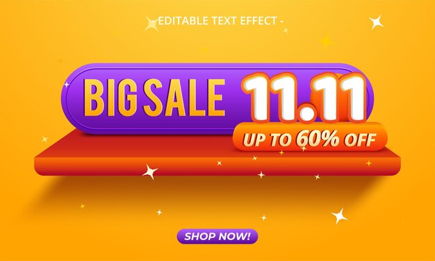 11.11 Fondo de banner de venta de día de compras
