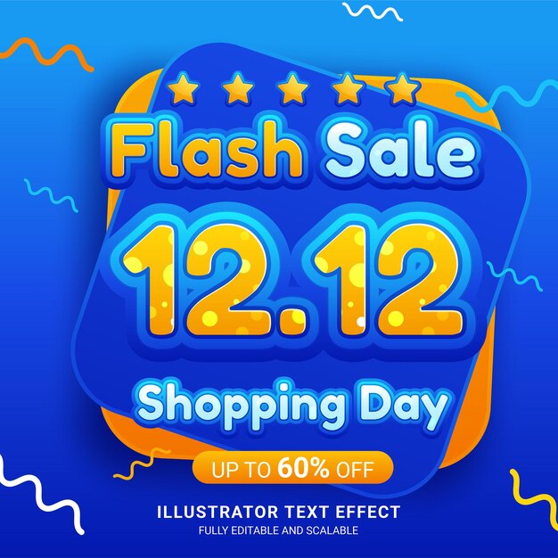 12.12 Banner de venta de festival de compras.