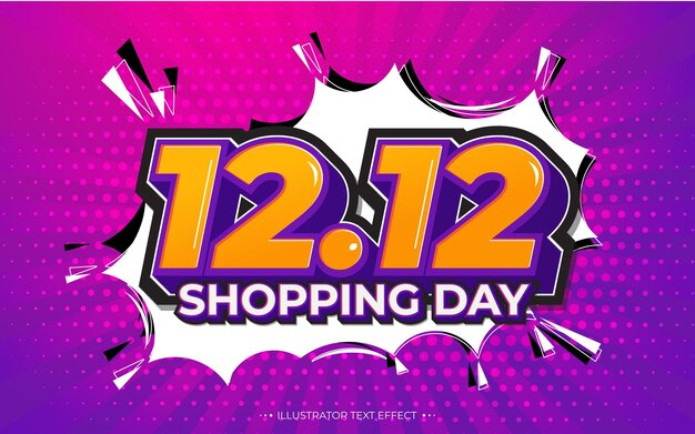 12.12 Cartel de venta de compras en línea o diseño de volante.