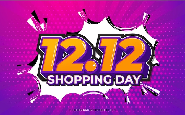 12.12 Cartel de venta de compras en línea o diseño de volante.