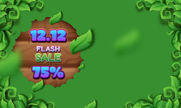 12.12 diseño de plantilla de banner de venta flash de día de compras