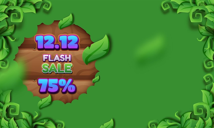 Vector gratuito 12.12 diseño de plantilla de banner de venta flash de día de compras