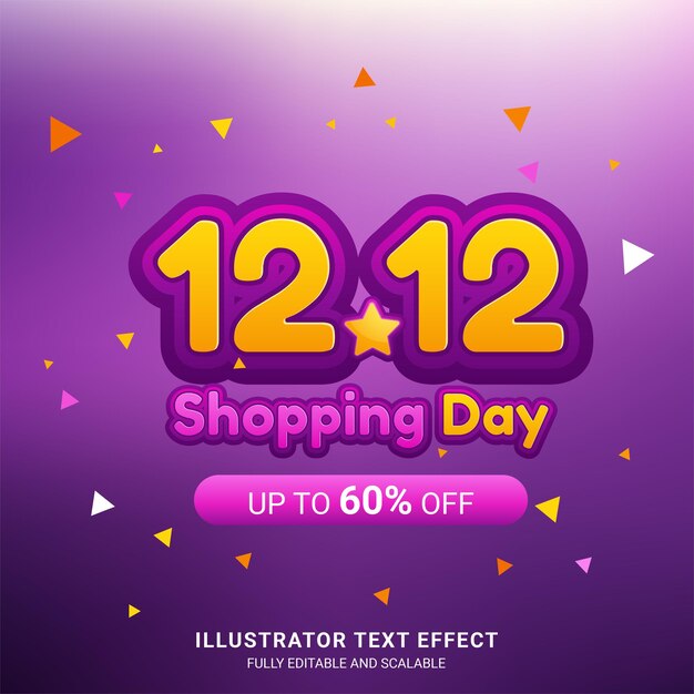 12.12 Fondo de banner de venta de día de compras