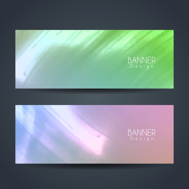 2 banners abstractos