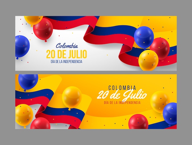 20 de julio banners realistas