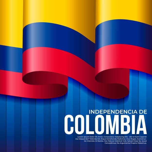 20 de julio ilustración degradado