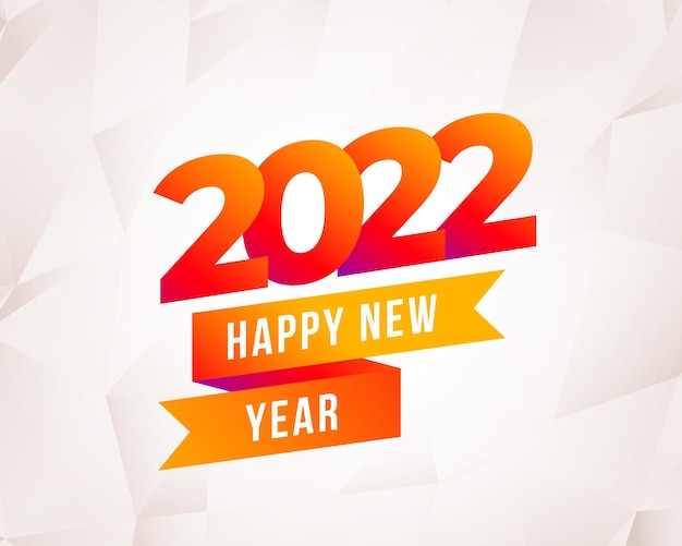 2022 feliz año nuevo celebración desea diseño de tarjeta