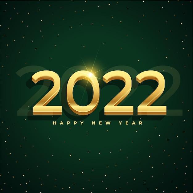 2022 feliz año nuevo dorado hermoso fondo