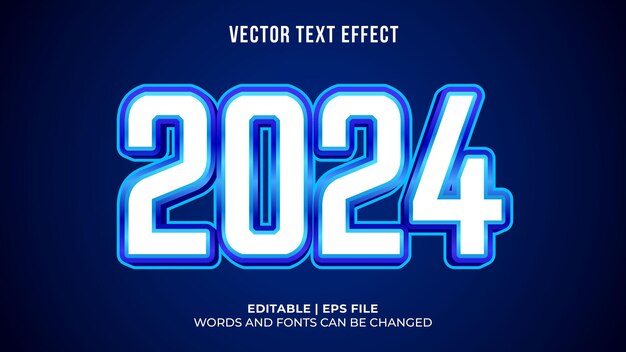 2024 efectos de texto editables