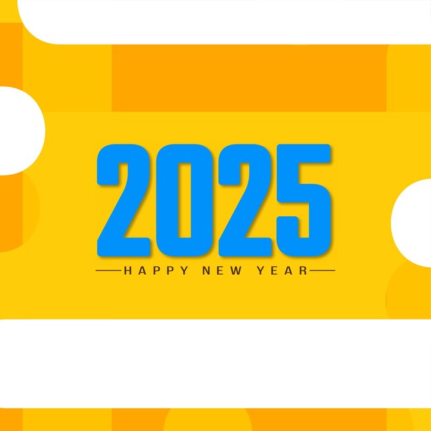 2025 Feliz celebración del año nuevo fondo moderno
