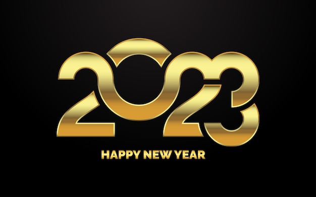 2054 diseño feliz año nuevo año nuevo 2023 diseño de logotipo para diseño de folleto tarjeta banner decoración navideña 2023 ilustración vectorial