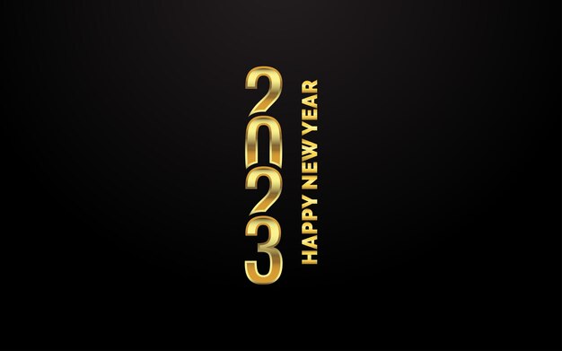 2056 Design Happy New Year New Year 2023 diseño de logotipo para diseño de folleto tarjeta banner decoración navideña 2023 ilustración vectorial