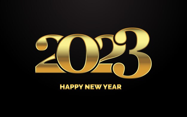 2058 Feliz Año Nuevo símbolos Nuevo 2023 Año diseño tipográfico 2023 números logotipo ilustración Ilustración vectorial