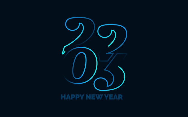 2068 feliz año nuevo símbolos nuevo 2023 año diseño tipográfico 2023 números logotipo ilustración ilustración vectorial