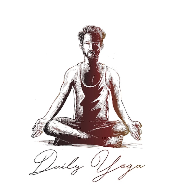 Vector gratuito 21 de junio día internacional del yoga ilustración vectorial