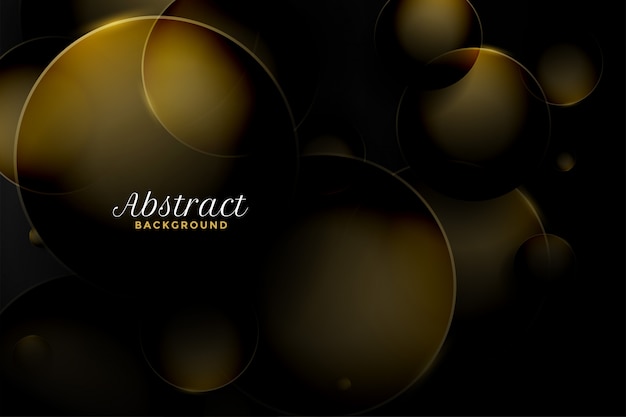 3d abstracto estilo circular fondo dorado