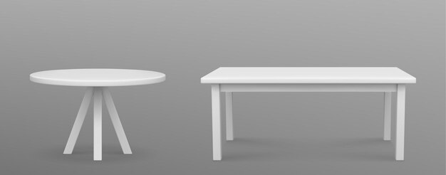 3d aislado blanco vacío escritorio de plástico para la cocina