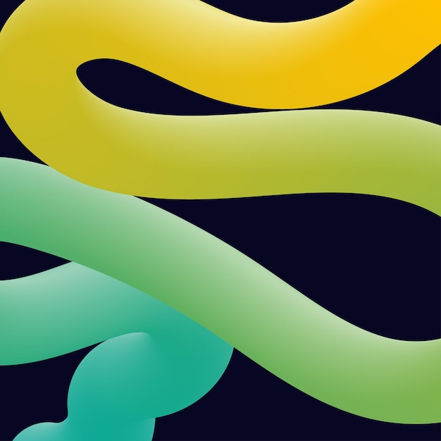 Vector gratuito 3d formas líquidas retorcidas coloridas abstractas elementos de diseño creativo elementos de formas de degradado modernas vectoriales para bannerbackgroundposter