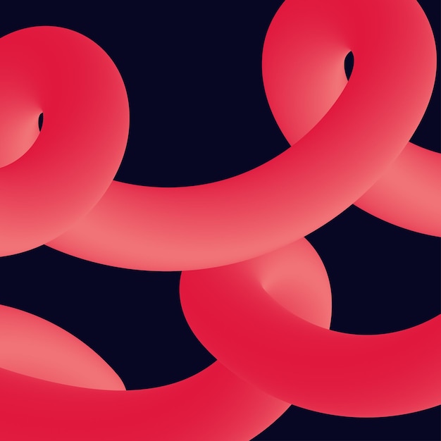 3d formas líquidas retorcidas coloridas abstractas Elementos de diseño creativo Elementos de formas de degradado modernas vectoriales para bannerbackgroundposter