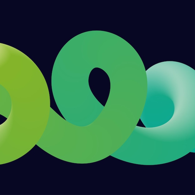 3d formas líquidas retorcidas coloridas abstractas Elementos de diseño creativo Elementos de formas de degradado modernas vectoriales para bannerbackgroundposter