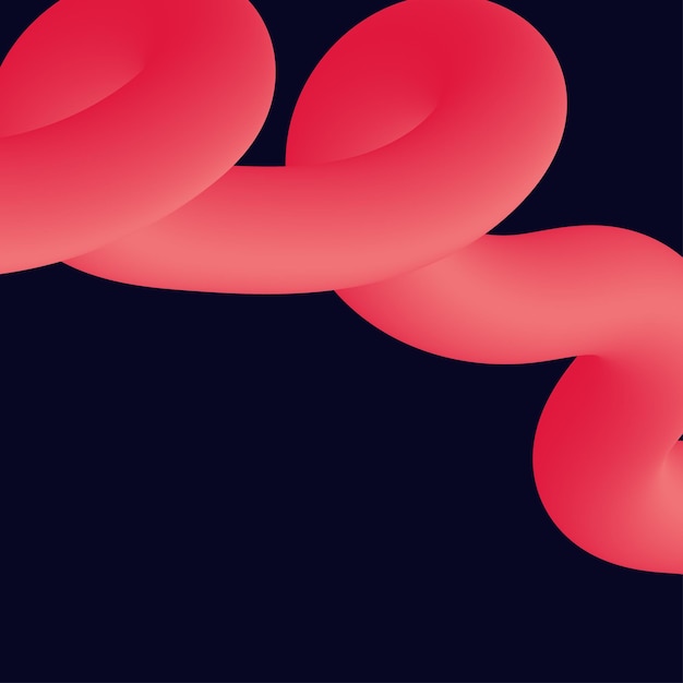 3d formas líquidas retorcidas coloridas abstractas Elementos de diseño creativo Elementos de formas de degradado modernas vectoriales para bannerbackgroundposter