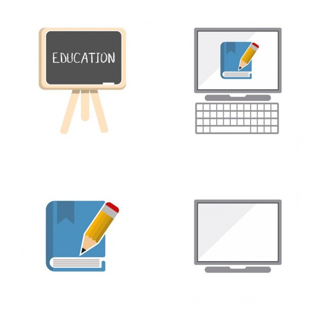4 iconos de educación