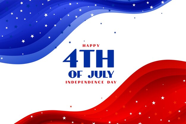 4 de julio fondo de vacaciones americanas estilo ola