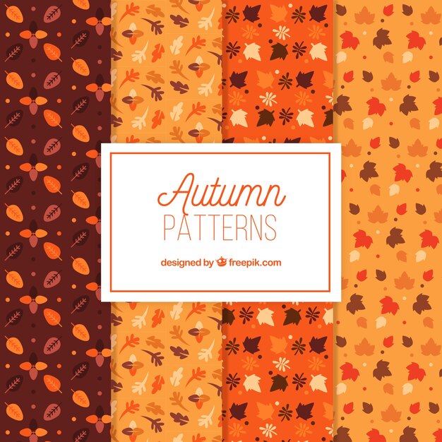 4 patrones diferentes para otoño
