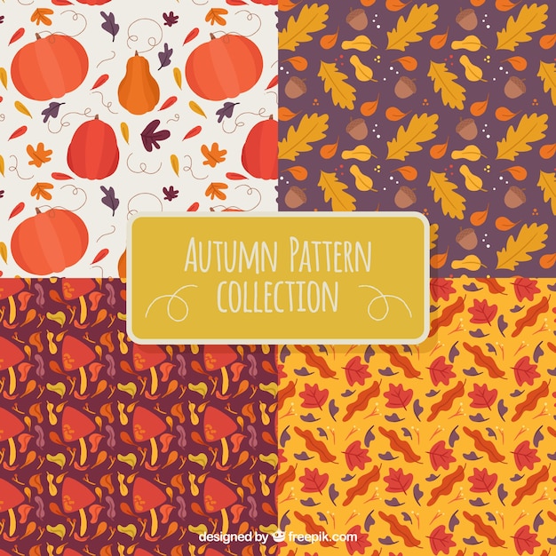 4 patrones diferentes, otoño