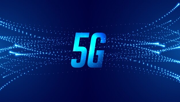 5G quinto fondo de tecnología de telecomunicaciones de velocidad generatifast