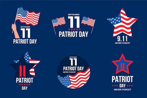 9.11 colección de insignias del día del patriota