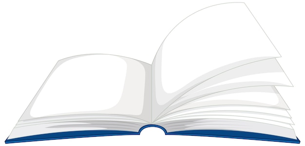 Abra el libro con páginas en blanco