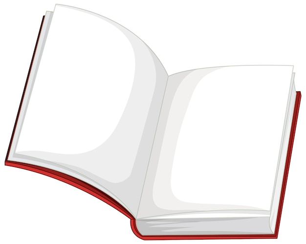 Abra el libro con páginas en blanco