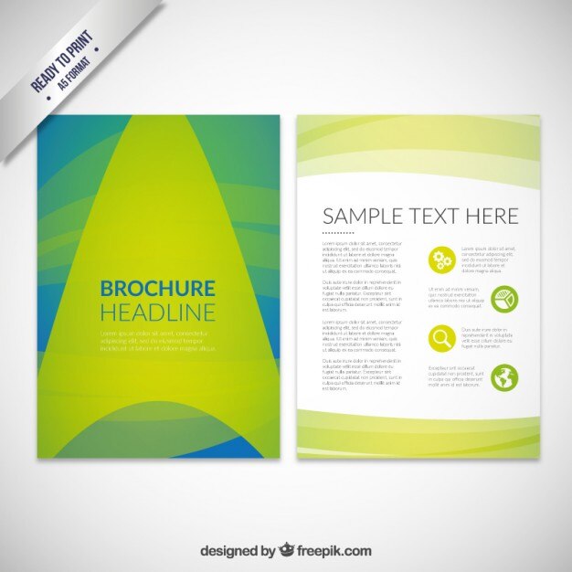 Absctract Folleto Encabezado