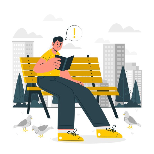 Absorbido en la ilustración del concepto