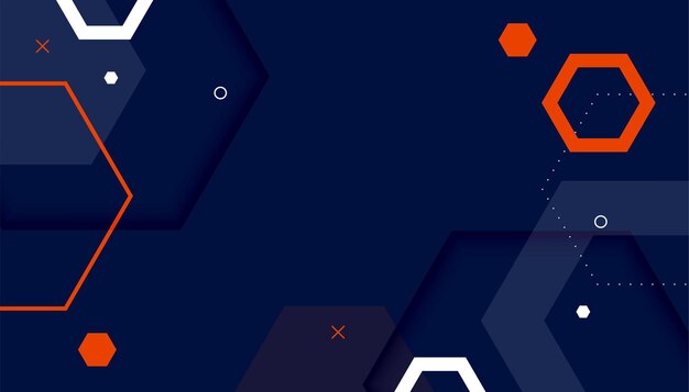 Abstact fondo hexagonal en estilo memphis
